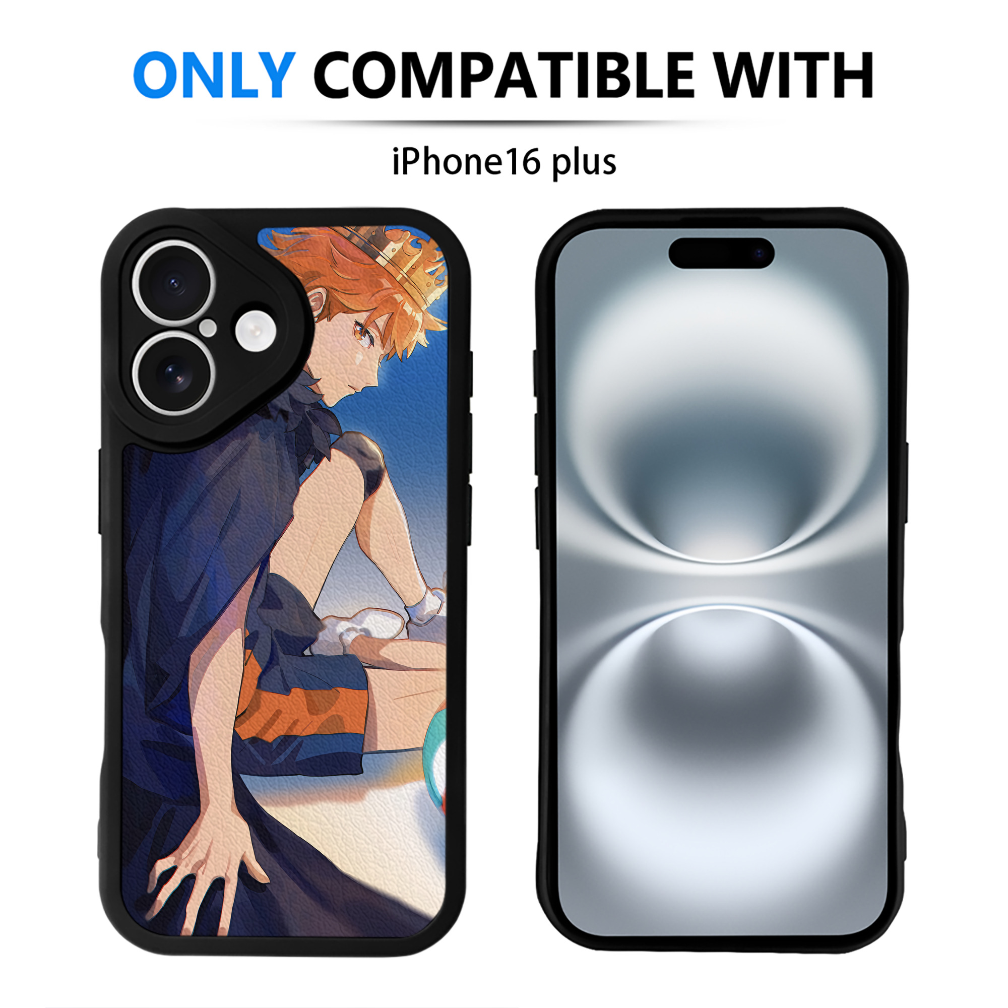 （画像用） ハイキュー!! Haikyu!! 【iPhone 16シリーズ対応】シリコンスマホケース（レザー調） 材質：シリコン